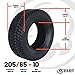 Ocelot P825 205/65-10 Golf Cart Tires 4-Ply Turf or Pavement Tire, Golf Cart Tires with All-Terrain Quality, Tubeless Non-Directional Tread Tires, Ideal for Club Car/Golf Carts with 10” Rims