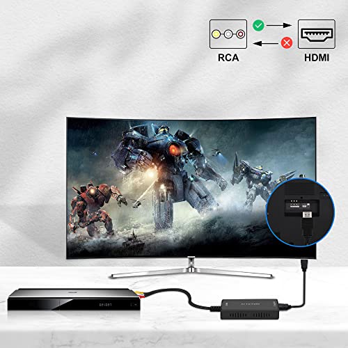 Uhddadi Convertitore RCA a HDMI con Cavi HDMI