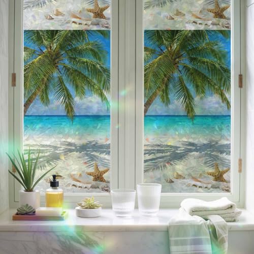 Vinilo adhesivo para ventana efecto vidriera colorida 17.7 x 78.7 pulgadas miniatura 3