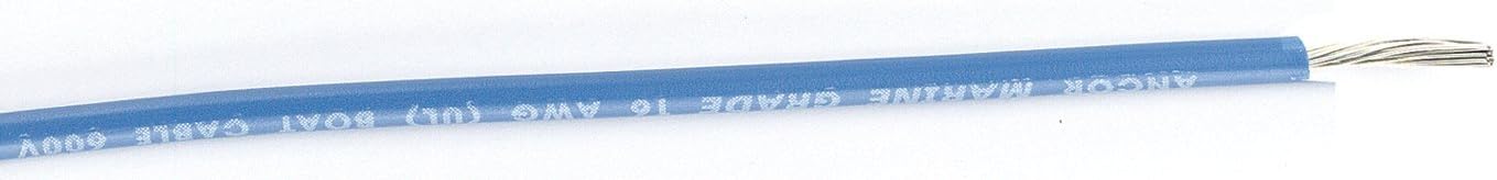 Ancor 101999 Marine Grade Electrical Primary Tinned Copper Boat Wiring (16-Gauge, Light Blue, 1000-Feet)
