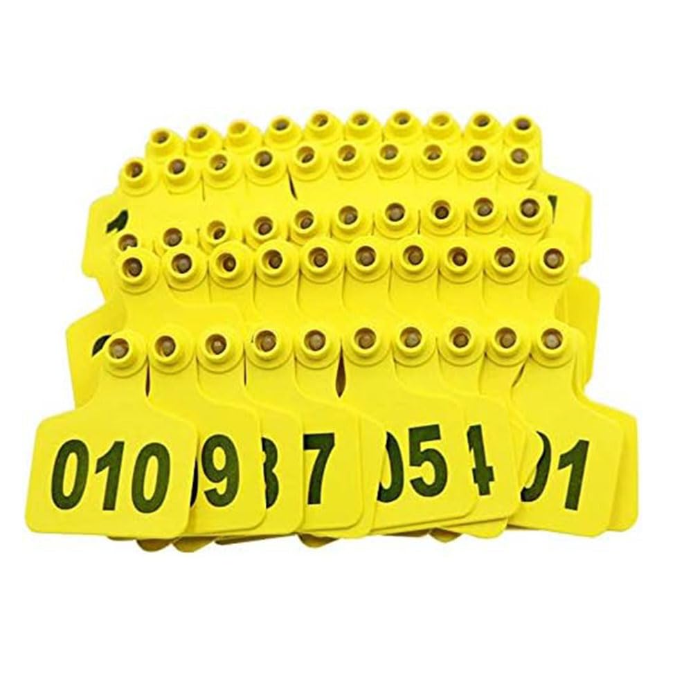 Kolczyki do uszu dla bydła, opakowanie 100 sztuk wielokolorowych, w wielu rozmiarach(Green 7.5 * 10cm,301 400)