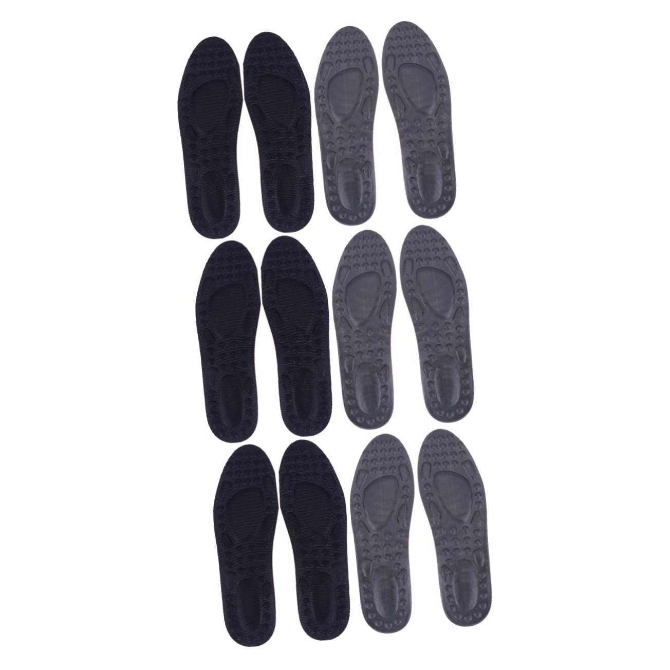 FOMIYES 6 Paare Einlegesohle herausnehmbares fußbett orthotic insoles Rutschfeste Schuheinlagen Fußeinlagen für Männer Stützeinlagen für Damen Schuhpolster verdicken Fußkissen Pads