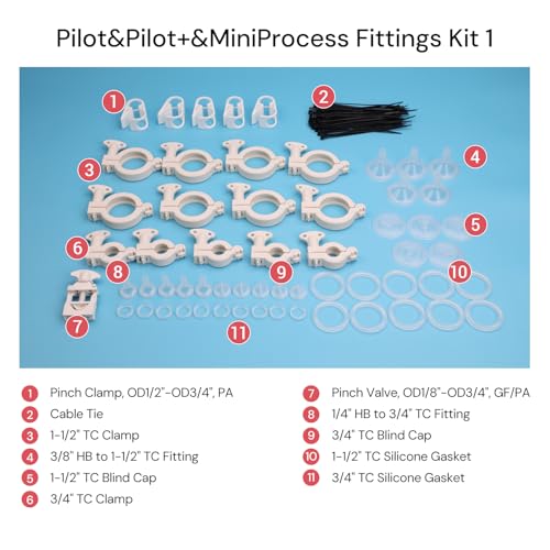 Kit de accesorios para filtro de fibra hueca Pilot&Pilot+&MiniProcess miniatura 2