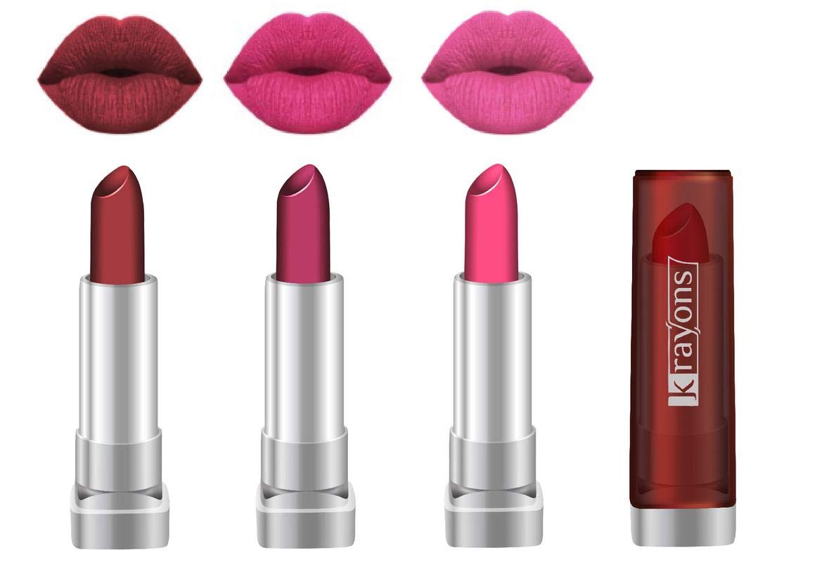 Buy Krayons Sheer Matte Lipstick Hot and Bold Soft Creamy Matte Lipstick, Perfect Gift For Her