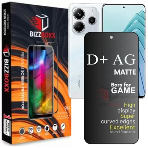 Image of Compatible with Redmi Note 14 5G Matte Tempered Glass Screen Protector for | Anti-Glare | Fingerprint Resistant | Smooth Touch - Pack of 1