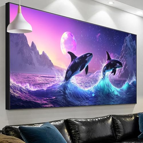 Diamond Painting Mer XXL pour une Décoration Murale Apaisante de Salon