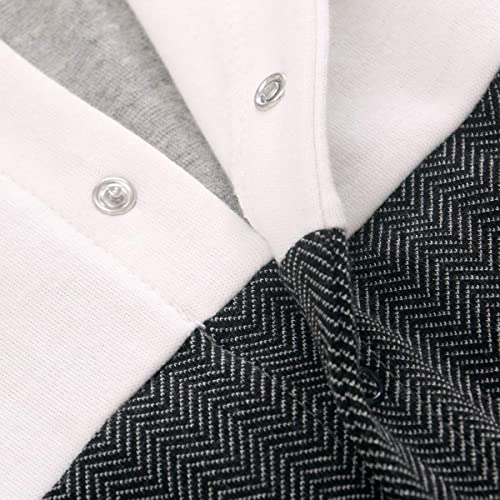 Famuka Baby Boy Gentleman Romper Toddler Boys Formal Suit Party Dress One-Piece Wedding Tuxedo 0-24M thumb #3