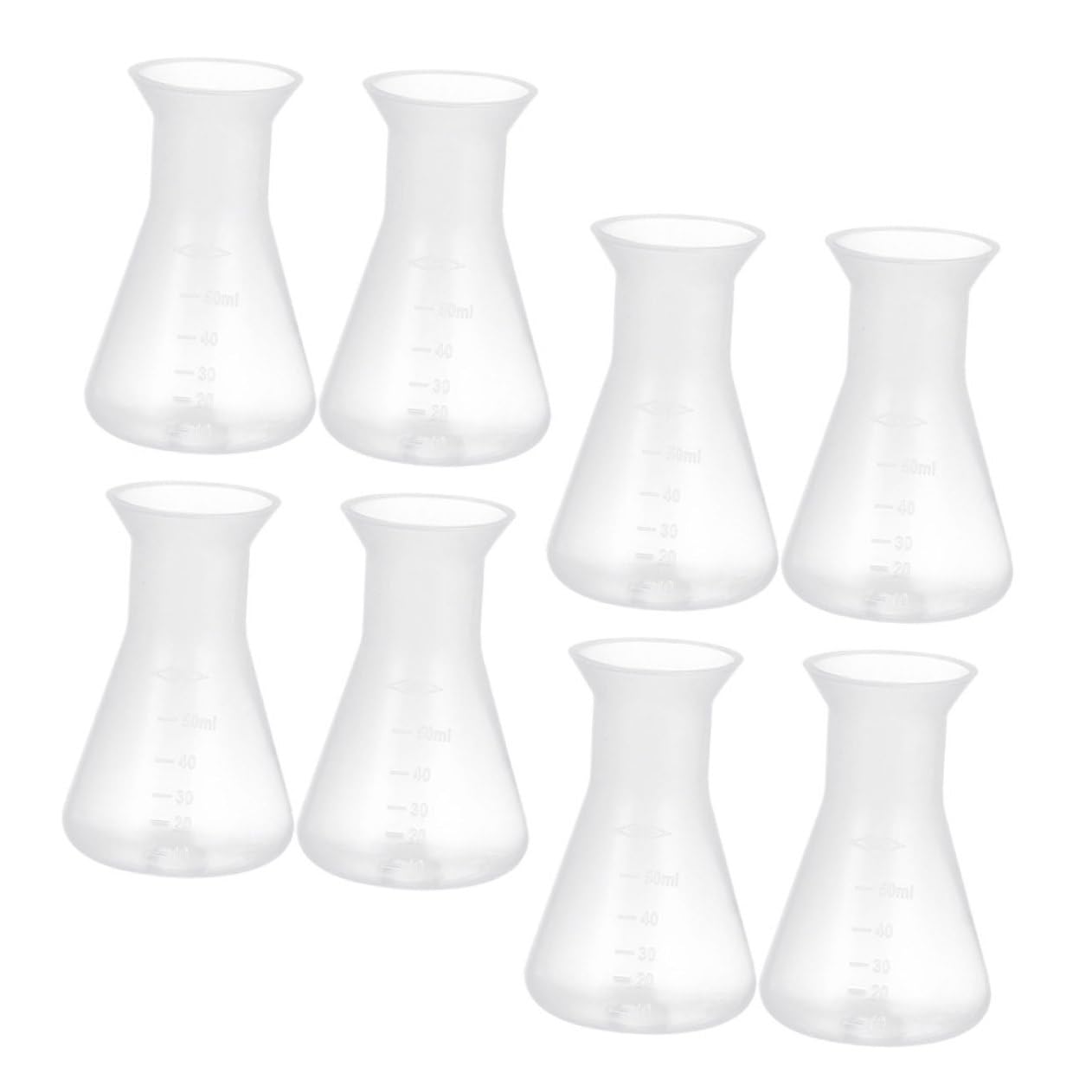 Gatuida 40piezas Frascos Erlenmeyer De Reutilizables Para Laboratorio Diseño De Cuello Estrecho Botellas Científicas Para Experimentos y Preparación De Muestras