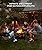 SUNOUTLY 43 inch Fire Pit, Outdoor Fire Pits with Cooking Grill, Wood Burning Fire Pits for Outside, Octagonal Heavy Duty Large Firepit with Poker for Bonfire, Backyard, Camping, Patio, Picnic