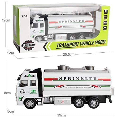 Image of Toy Sanitation Water Diecast Truck with Pull Back Vehicles Toy Trucks for Kids ?Colors as Per Stock? (Sanitation Water Truck)