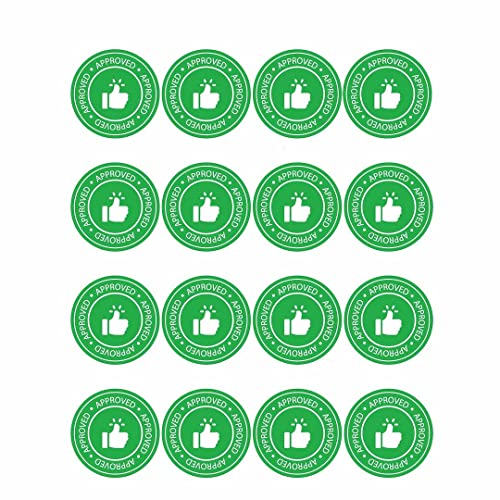 Image of CVANU 5000pcs Quality Checked Mini Sticker in Green Color Round Shape (20 X 20mm) cv4