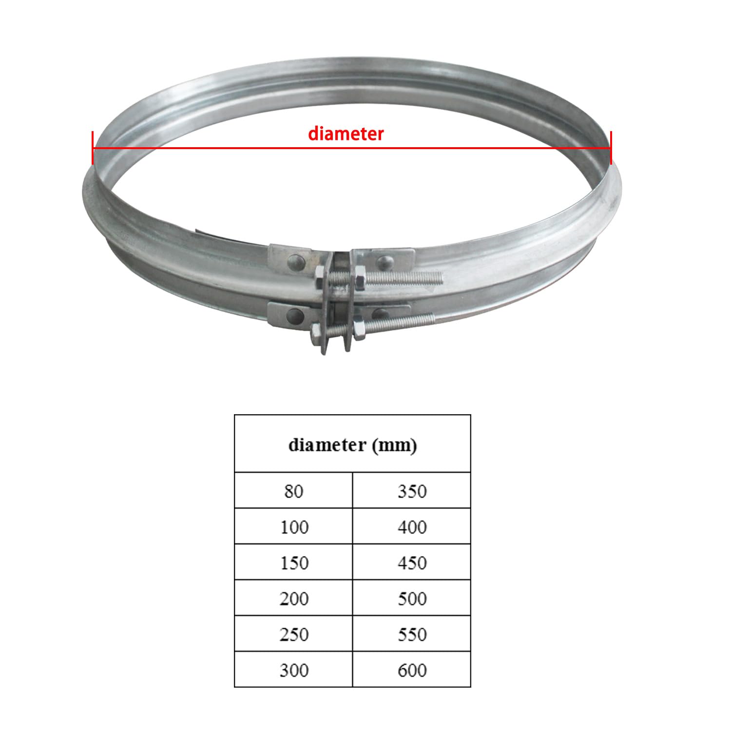 Collier De Serrage En Acier Inoxydable -SP- Schiedel PRIMA PLUS