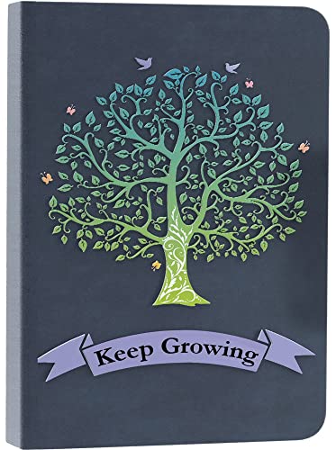Tree-of-Life-Journals-for-Writing-Women-A5-Lined-Ruled-Writing-Personal-Diary-Notebooks-180-Lay-Flat-Thick-Paper-Hard-Cover-Leatherette-200-PagesBlue