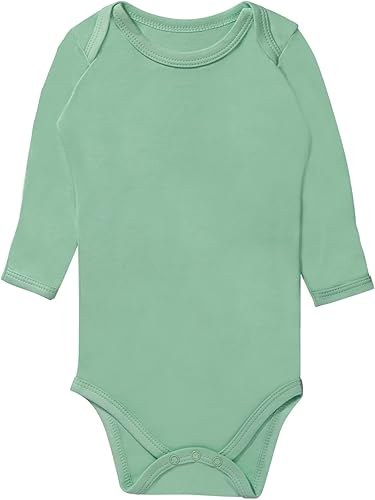 GUISBY Body para bebé, body de manga larga de rayón para niños y niñas de 0 a 24 meses