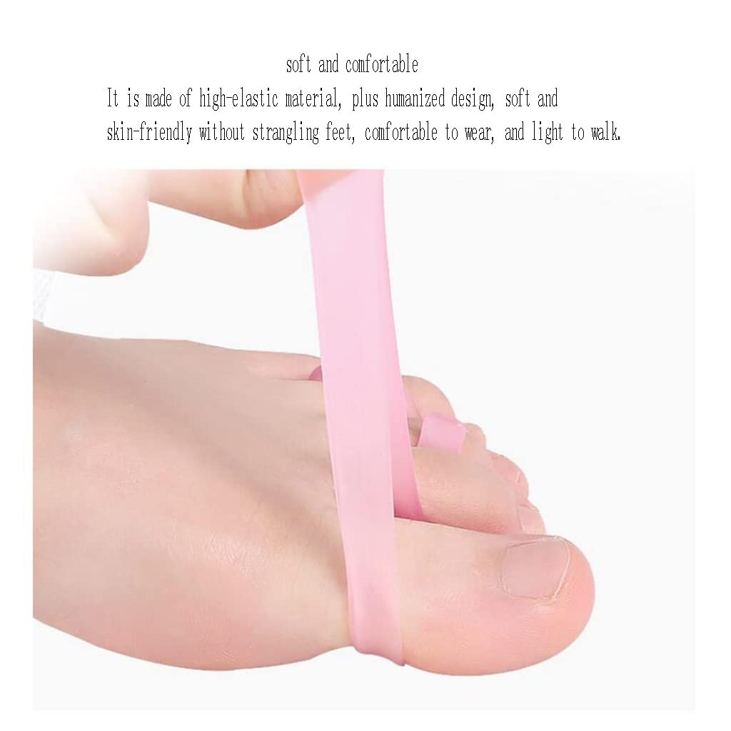 Separadores de Dedos de Gel, cojín Divisor, Corrector de Hallux Valgus, Almohadilla Suave Protectora de separación, Clip para pies, previene los Dedos en Martillo, Alivia el Dolor superpuesto