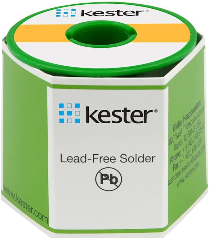 Kester 44 Activated Rosin Flux Core Lead-Free Solder Wire - 1 lb - 0.031 in Wire Diameter - Sn/Sb Compound - 24-0001-0027 [PRICE is per POUND]