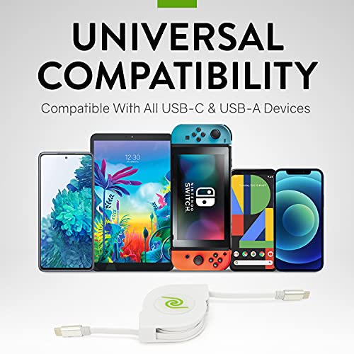 Retrak Usb C Cable, Usb C To Usb C 6Ft Retractable Cable, 60W Power Delivery For Macbook, Ipad Pro 2020, Ipad Air 4, Dell, Hp, Google Pixel 4A, And More #TOP1