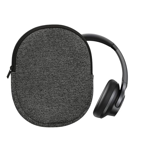 kwmobile Housse Compatible avec Headset/Overear Headphone étui - Housse de Protection Souple en néoprène pour Casque Audio 24 x 19 cm - Anthracite-Blanc kwmobile Housse Compatible avec Headset/Overear Headphone étui - Housse de Protection Souple en néoprène pour Casque Audio 24 x 19 cm - Anthracite-Blanc