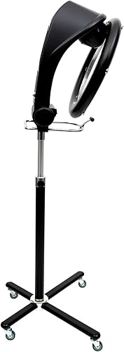 Miniatura 2 de Secador de pelo, 1200 W para peluquería con tecnología infrarroja, 6 modos, calefacción eficiente 360, altura ajustable, base rodante para uso en