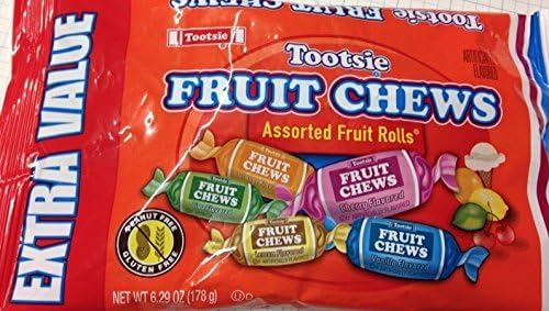 Tootsie Fruit ChewsAssoretd Fruit Rolls - 6.29oz Extra Value Bag