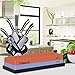 Whetstone 400/1000 Knife Sharpening Stone, 2-Sided Knife Sharpener, Trilancer Japanese Style Waterstone Kit, Angle Guide and Rubber Base Included