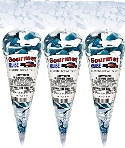Blue Gummy Sharks (3 Pack) White Belly Gummi