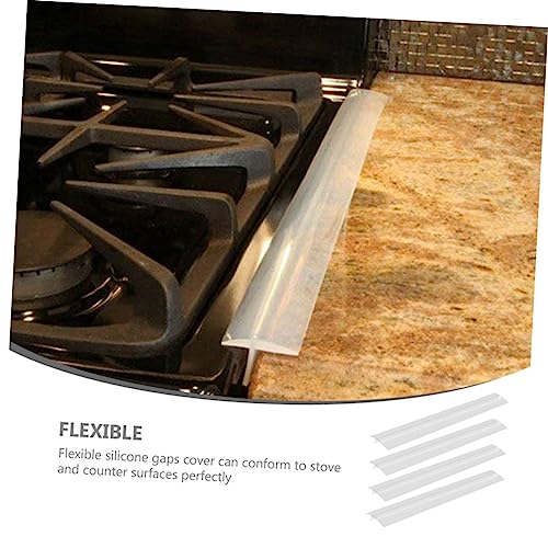 Cuisinière sans miettes grâce au cache-joints de poêle silicone iplusmile x4 - 4