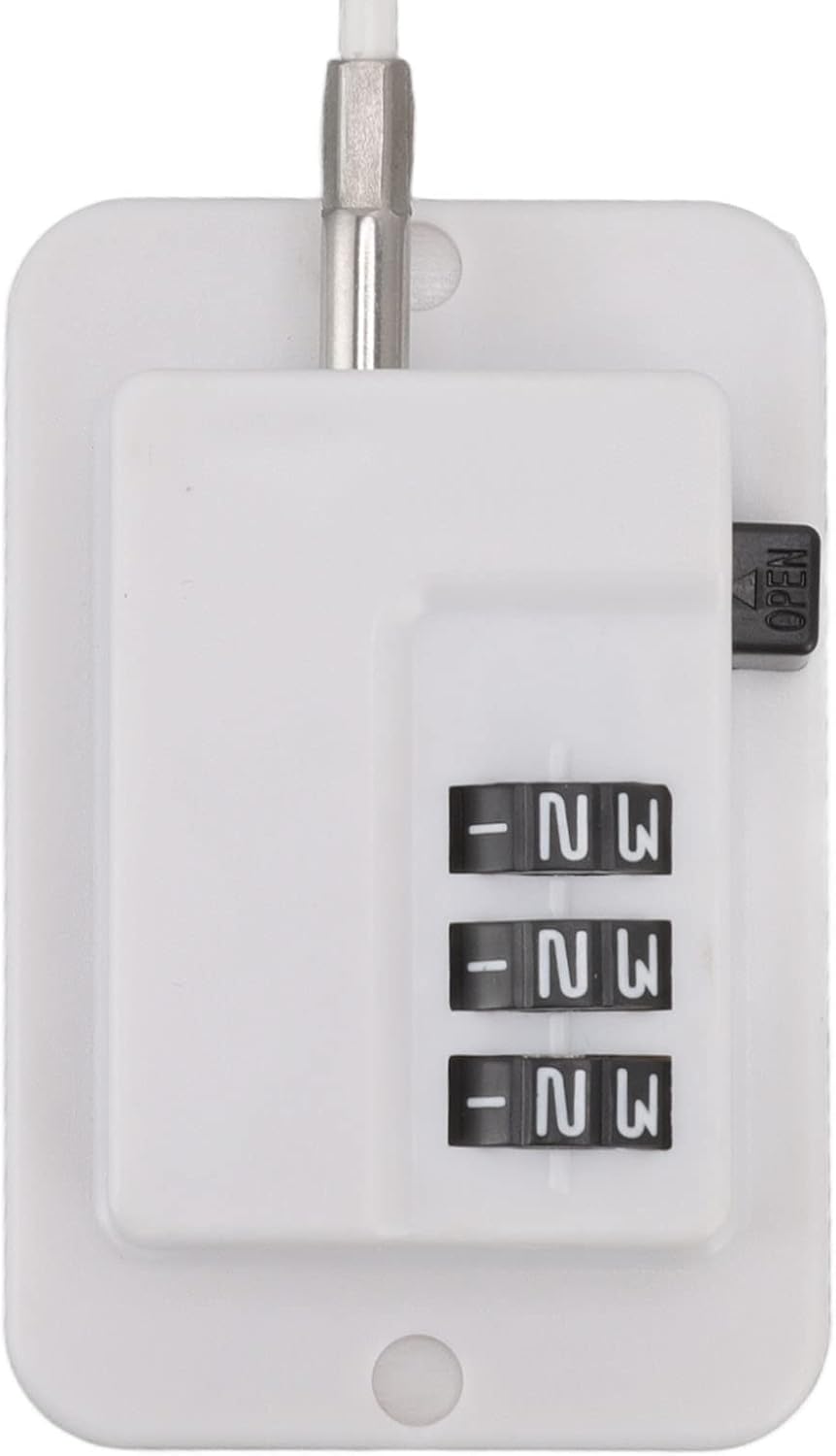 Keyless Password Window Cable Lock: Child Proof Security for Sliding Windows, Refrigerators, Cabinet Doors, Adjustable and Portable with