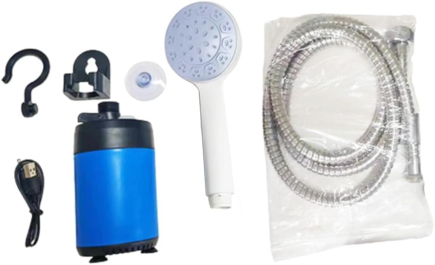 Shower Head,Portable Shower Camping Outdoor Shower Handheld Electric Shower Battery Powered Compact Handheld Rechargeable Camping Showerhead