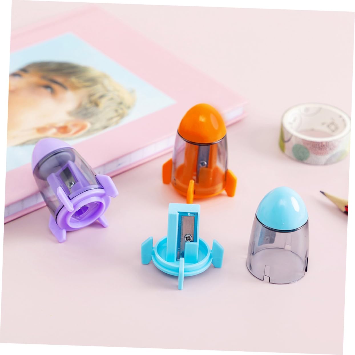 DOITOOL 3 Set Temperamatite Adorabili Affilatori Portatili Per Pratici Per Scuola E Casa Design E 12 Pezzi * 3