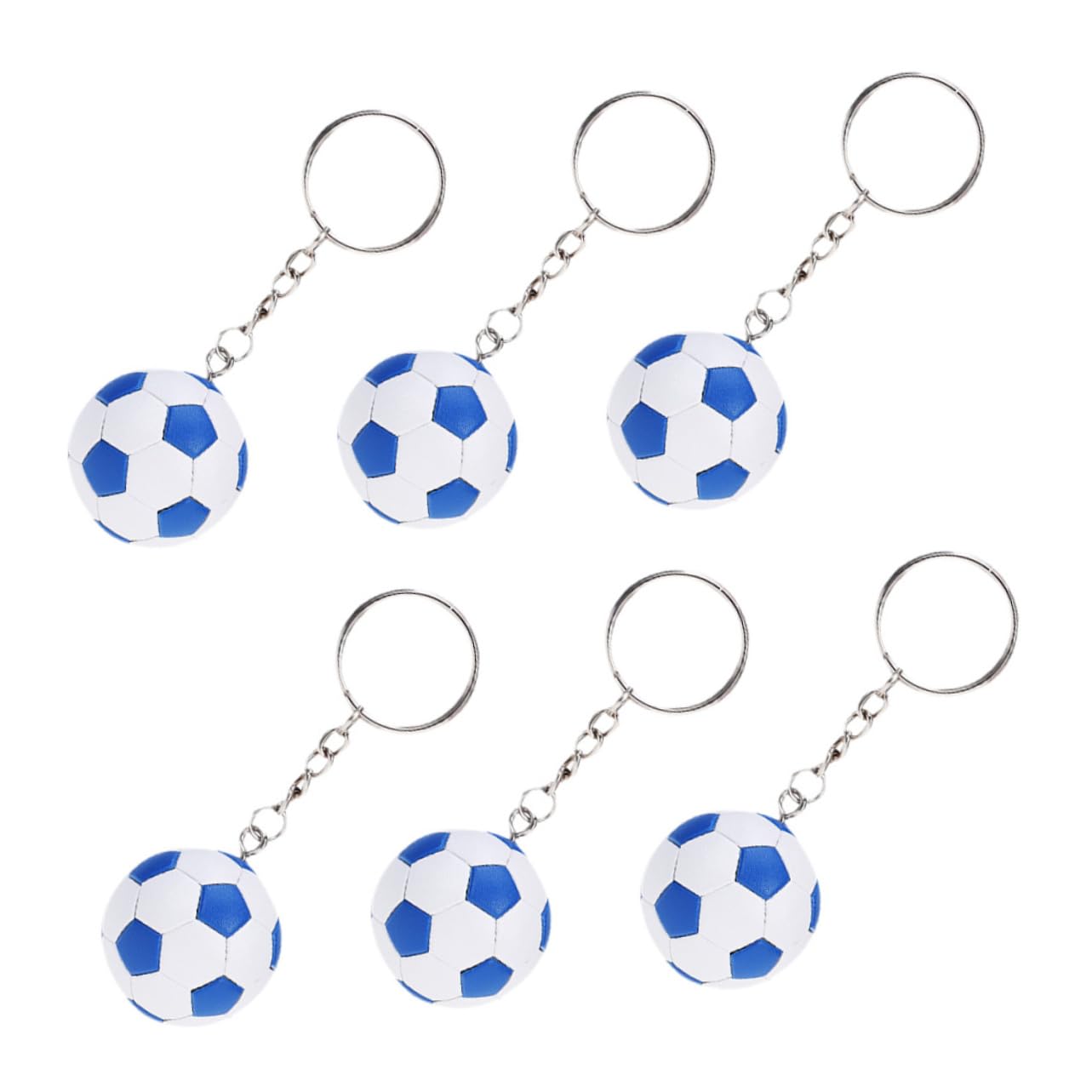 BESPORTBLE Colgante De Fútbol De Simulación Colgante Balón Fútbol Colgante Pvc Fútbol Bot Fútbol Americano Felpa Decoración Llavero Colgante Llavero De Fútbol Metal