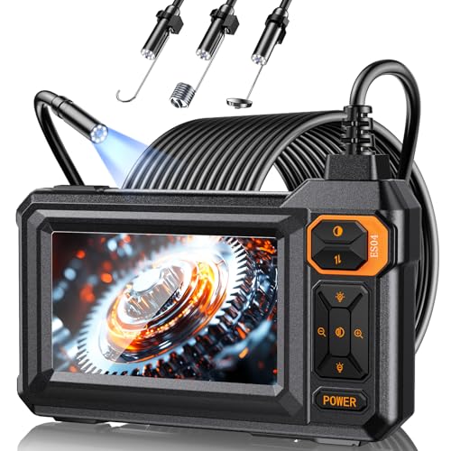 Endoscope Borescope Camera with Light, 4.3' IPS...