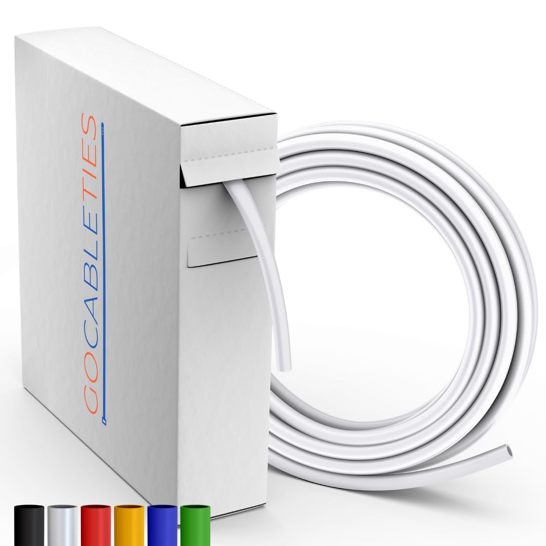 Gocableties - Tubo termorretráctil negro de alta calidad - 4,8 mm x 10 m - Relación de contracción 2:1 - Tubos termorretráctiles impermeables para aislamiento de cables, marcado, agrupación de cables — view 14