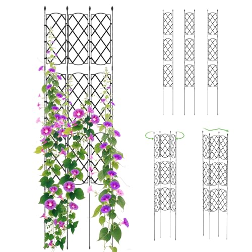 RELAX4LIFE Rankgitter, DIY Einstellbar 3er Set, zum Stecken, Rankhilfe für...