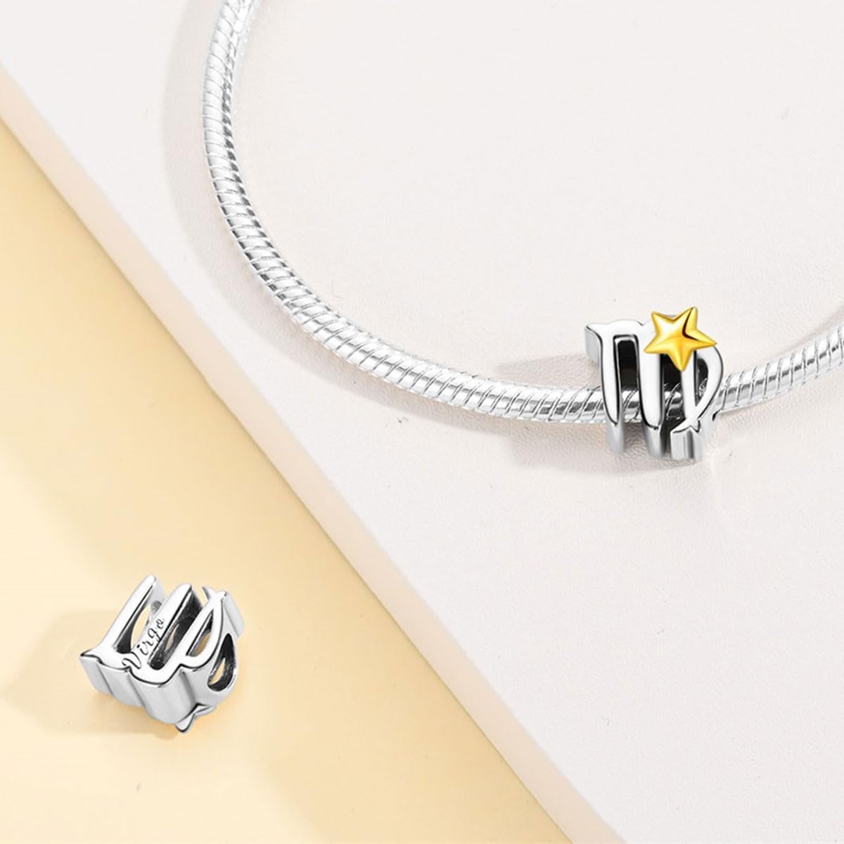 CYCUFF Zodiac Signs Charms 925 Silver Charms for Bracelets Necklace Jewellery Birthday Gift for Women Family Friends - Image 3