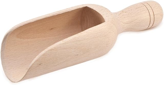 McGovern Home 1 x Extra Large Beech Wood Scoop 150ml, Length 20cm