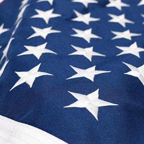 Dlory 3X5 Ft American Made Usa Flag Durable Heavy Duty United States Flag Embroidered Stars Sewn Stripes Uv Protected Outdoor Us Flag #TOP3