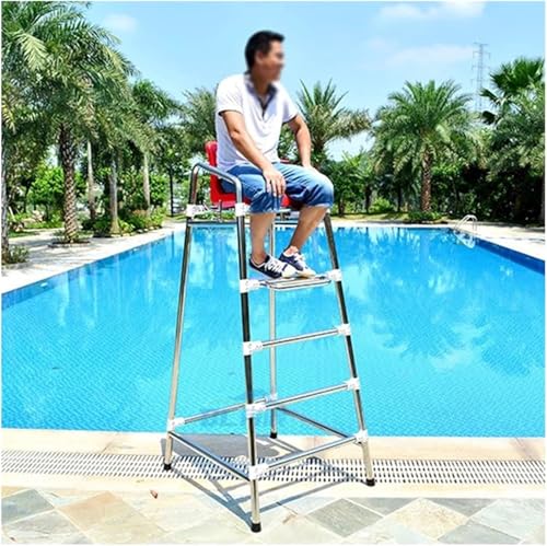 Silla de Rescate Portátil para Piscina de Acero Inoxidable miniatura 1