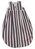  Tavolinchen 35/105-168-110 - Frottierschlafsack Blockstreifen aubergine, Größe 110 cm