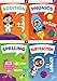 Good Grades First Grade Educational Workbooks Spelling, Phonics, Addition, & Subtraction - Set of 4 Books v2