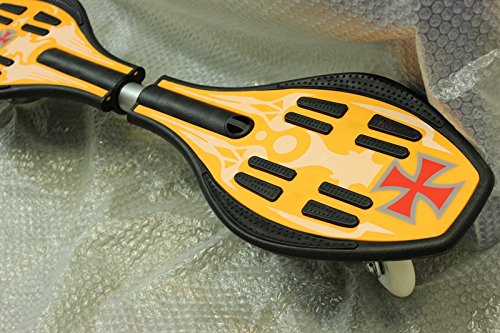 DiversitySport - Monopatín waveboard con luces intermitentes en las ruedas, Yellow With Design