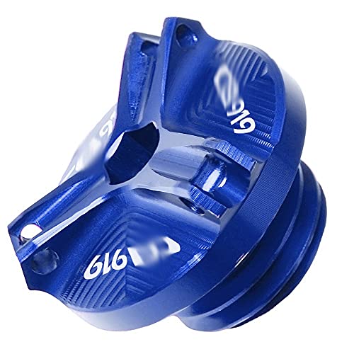GUIFUG Filtre à Huile de Moteur en Aluminium de Moto Vis de recouvrement de Bouchon/Fit pour Hond.a CB919 CB 919 Hornet 2001 2002 2003 2004 2005 2006 2008 (Color : Blue) Cover