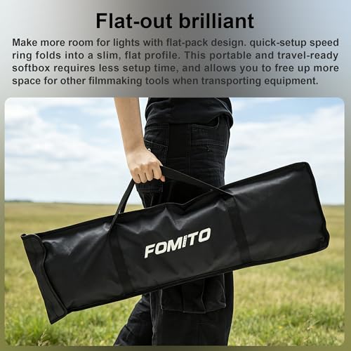 FOMITO 37" Octagon Softbox with Bowens Mount – Quick Release Umbrella Softbox for Godox, Aputure, Neewer LED Monolights, Includes Honeycomb Grid - image 7
