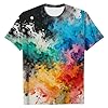 Mens T Shirt Casual T Shirts Basic Tshirt T-Shirts Breathable Tshirts Summer T-Shirt Fashion Tops Work Wear Holiday Top Short Sleeve Tee Stretch Clothing Hawaiian Sportswear Black 4XL #3