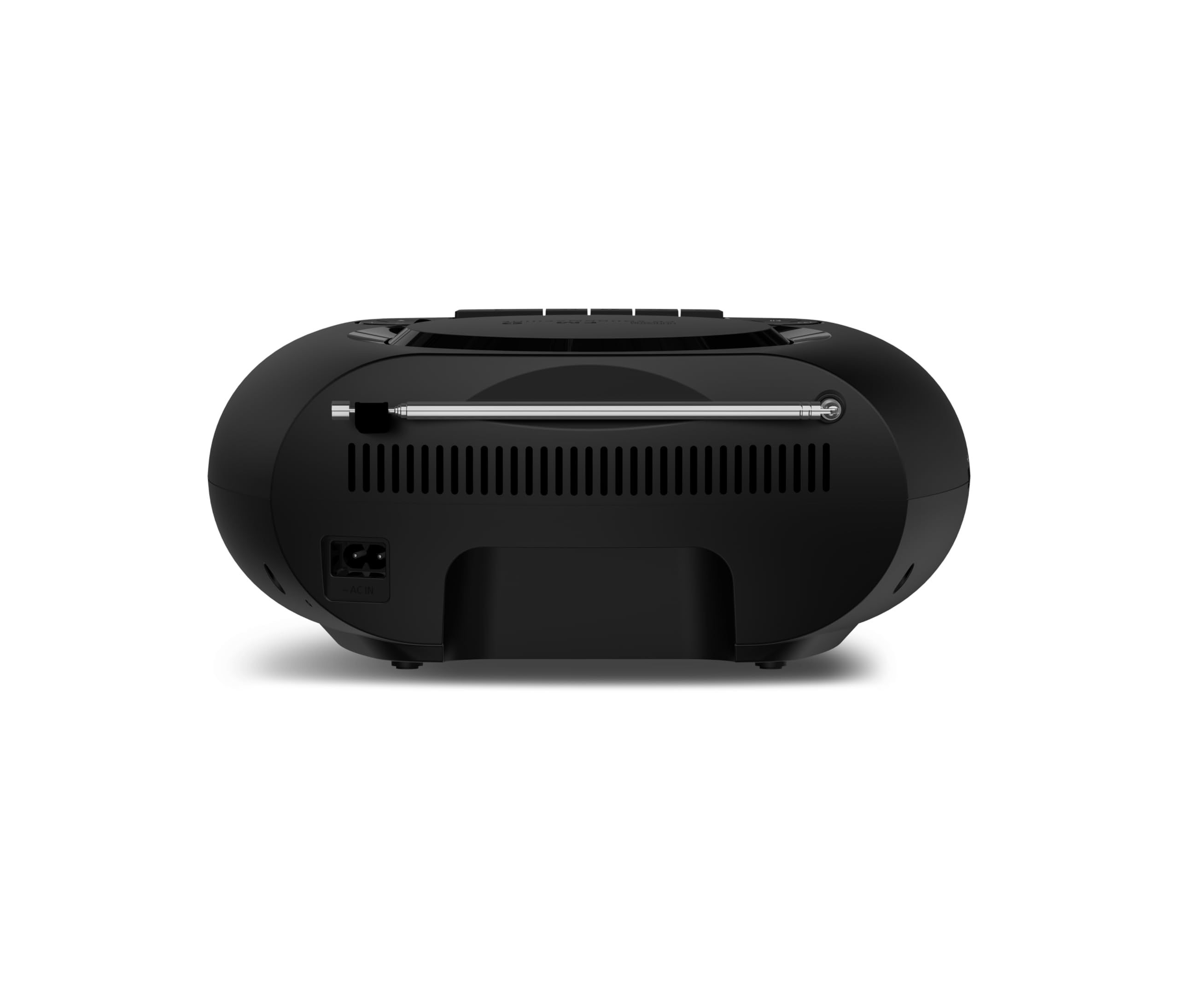 Philips TAZ2200 CD Soundmachine portatile CD e cassette, Radio FM, Bluetooth 6.0, Riproduzione USB, Ingresso audio, Boost bassi dinamici, Altoparlanti stereo 6W, CA/Batteria, Maniglia – Argento