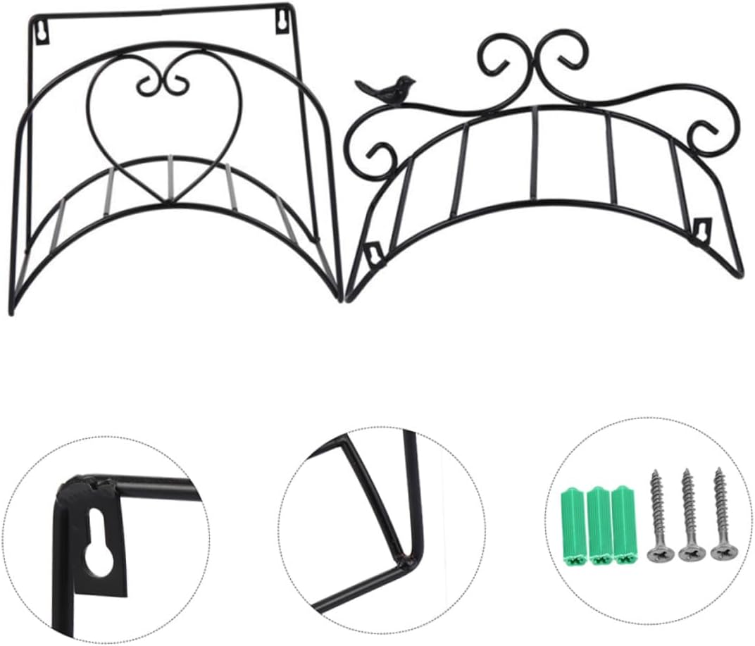 2個 壁掛けガーデンホースホルダー 耐候性アイアン製 ホースラック 省スペース収納 整理整頓に便利