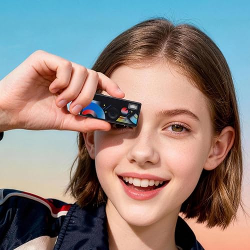 Image of SUNGOOYUE Mini Digital Camera,0.96 Inch LCD Mini Camera with Built in Flash, for Daily Documentation and Celebrations (Black)