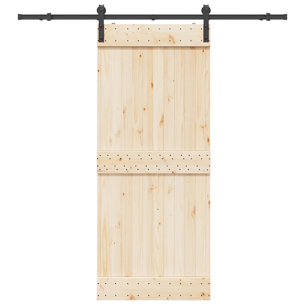 Juego de herrajes para puerta corredera de 200 cm de acero con recubrimiento en polvo negro con tope de puerta y guía de suelo para puertas de habitaciones, montaje, seguridad y apertura silenciosa
