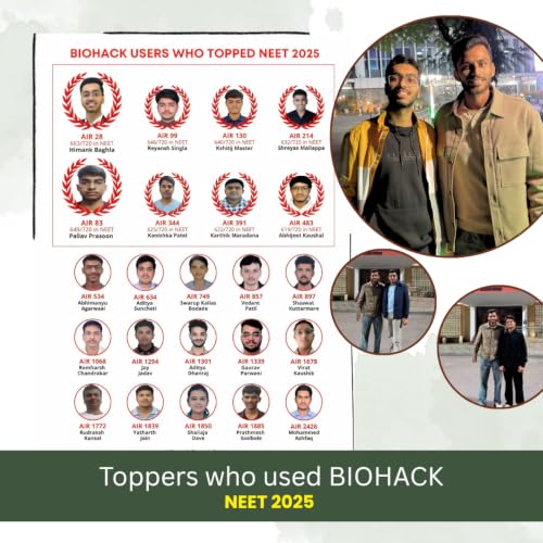 Image of BIOHACK : Best book for NEET Biology - Remember Biology Forever : Class XI & XII Biology (Colored, English)