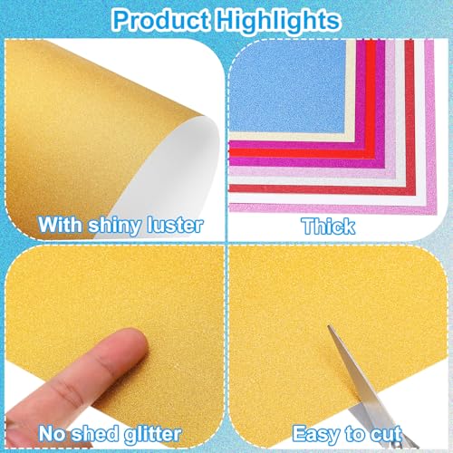 Papier pailleté doré sans perte de paillettes pour scrapbooking propre - 3